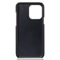 Pikkukuva 4 / 4: SKALO iPhone 15 Pro PU-nahkainen Korttikotelo - Musta