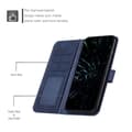 Pikkukuva 5 / 10: SKALO iPhone 15 Pro Embossed Triangle Lompakkokotelo - Sininen