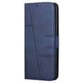 Pikkukuva 9 / 10: SKALO iPhone 15 Pro Embossed Triangle Lompakkokotelo - Sininen