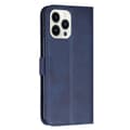 Pikkukuva 10 / 10: SKALO iPhone 15 Pro Embossed Triangle Lompakkokotelo - Sininen