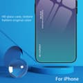 Pikkukuva 7 / 8: SKALO iPhone 15 Plus Gradientti karkaistu lasi TPU-suojakuori - Sininen-Musta