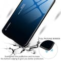 Pikkukuva 2 / 5: SKALO iPhone 15 Plus Gradientti karkaistu lasi TPU-suojakuori - Violetti-Sininen