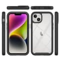 Miniatyrbillede 3 af 7: SKALO iPhone 15 Plus Stødsikker Clear Hybrid Cover - Sort