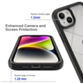 Miniatyrbillede 7 af 7: SKALO iPhone 15 Plus Stødsikker Clear Hybrid Cover - Sort