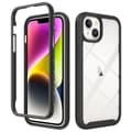 Miniatyrbillede 1 af 7: SKALO iPhone 15 Plus Stødsikker Clear Hybrid Cover - Sort