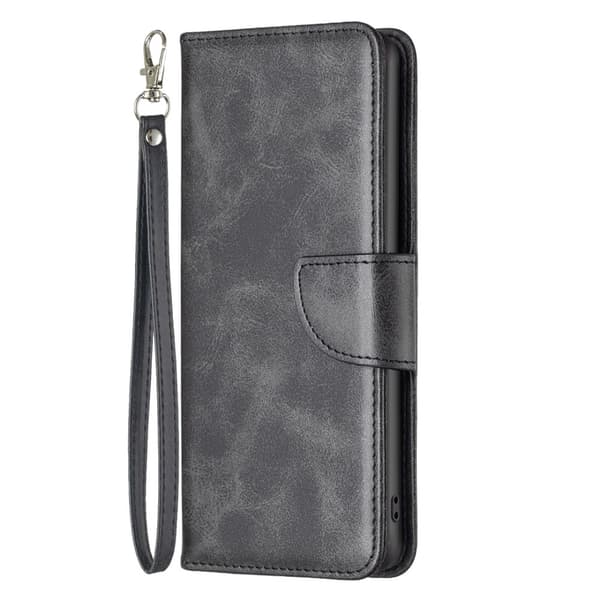 SKALO iPhone 15 Plus Flip Cover m. pung i PU-læder - Sort
