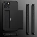 Pikkukuva 11 / 11: SKALO iPhone 15 Plus Armor Suojakuori korttikotelo - Musta