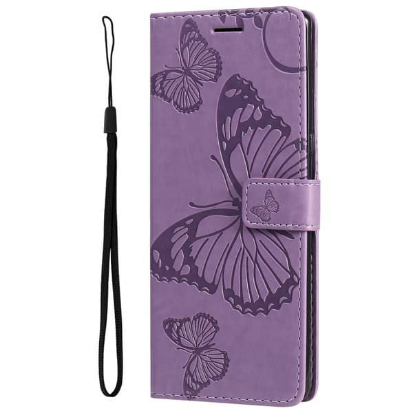 SKALO iPhone 15 Plus Mandala Butterfly lompakkokotelo - Violetti