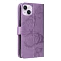Pikkukuva 7 / 7: SKALO iPhone 15 Plus Mandala Butterfly lompakkokotelo - Violetti