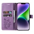 Pikkukuva 2 / 7: SKALO iPhone 15 Plus Mandala Butterfly lompakkokotelo - Violetti