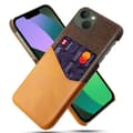 Pikkukuva 1 / 4: SKALO iPhone 15 Plus Premium PU Nahka kortinhaltija Suojakuori - Ruskea
