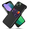Pikkukuva 1 / 4: SKALO iPhone 15 Plus Premium PU Nahka kortinhaltija Suojakuori - Musta