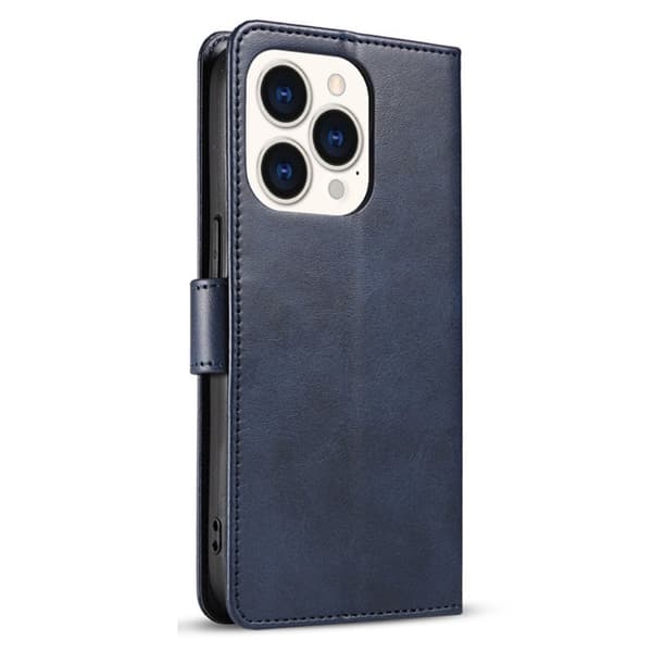 SKALO iPhone 15 Plus Premium Wallet Flip Cover - Blå