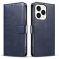 Miniatyrbillede 1 af 10: SKALO iPhone 15 Plus Premium Wallet Flip Cover - Blå