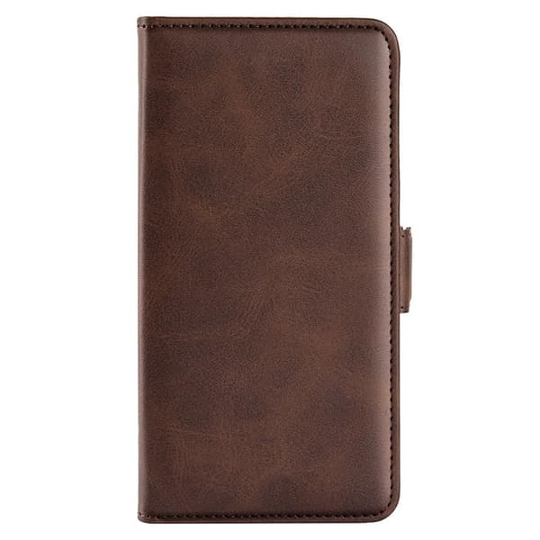 SKALO iPhone 15 Plus Premium Wallet Flip Cover - Brun
