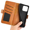 Miniatyrbillede 4 af 7: SKALO iPhone 15 Plus Premium Wallet Flip Cover - Lys brun