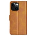 Miniatyrbillede 6 af 7: SKALO iPhone 15 Plus Premium Wallet Flip Cover - Lys brun