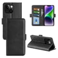 Pikkukuva 10 / 10: SKALO iPhone 15 Plus Premium Wallet Lompakkokotelo - Musta