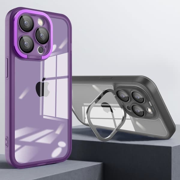 SKALO iPhone 15 Pro Colour Bumper Camera Ring Cover - Blå