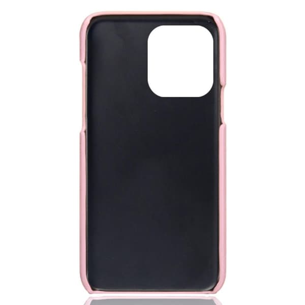 SKALO iPhone 15 Pro PU-nahkainen Korttikotelo - Ruusukulta
