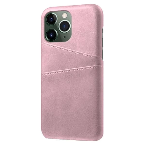 SKALO iPhone 15 Pro PU-nahkainen Korttikotelo - Ruusukulta