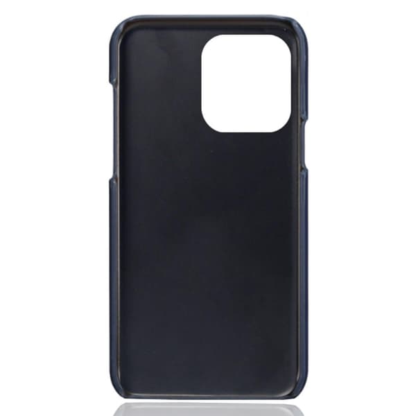 SKALO iPhone 15 Pro PU-Läder Korthållare Skal - Blå