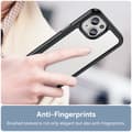 Pikkukuva 4 / 8: SKALO iPhone 15 Läpinäkyvä TPU suojakuori - Musta