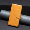 Miniatyrbillede 4 af 7: SKALO iPhone 15 Flip Cover m. pung i PU-læder - Gul