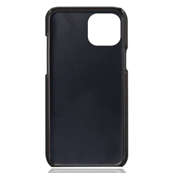 SKALO iPhone 15 PU-nahkainen Korttikotelo - Musta