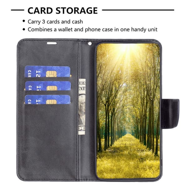 SKALO iPhone 15 Lompakkokotelo PU-nahkaa - Musta