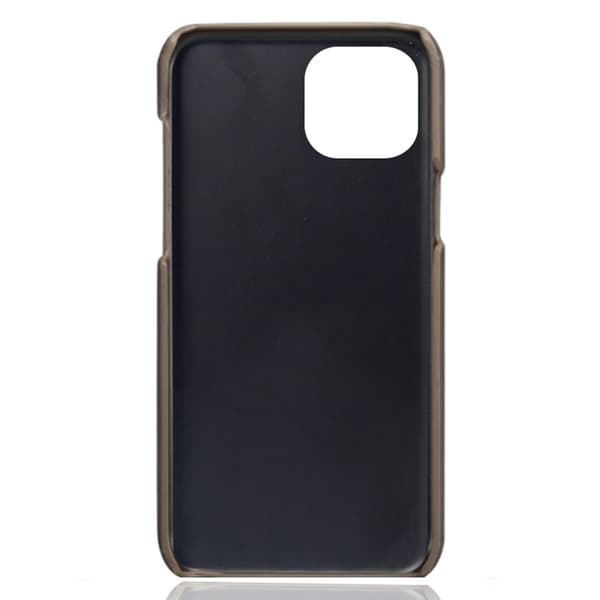 SKALO iPhone 15 PU-læder Kortholder Cover - Grå
