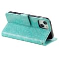 Pikkukuva 4 / 7: SKALO iPhone 15 Mandala lompakkokotelo - Turkoosi
