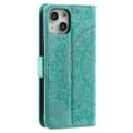 Pikkukuva 6 / 7: SKALO iPhone 15 Mandala lompakkokotelo - Turkoosi