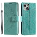 Pikkukuva 1 / 7: SKALO iPhone 15 Mandala lompakkokotelo - Turkoosi