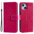 Pikkukuva 1 / 7: SKALO iPhone 15 Mandala lompakkokotelo - Cerise
