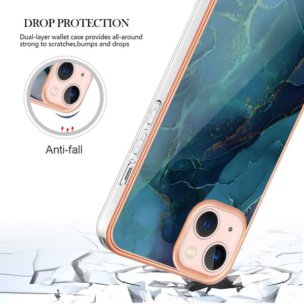 SKALO iPhone 15 Marmori TPU kuori - #6