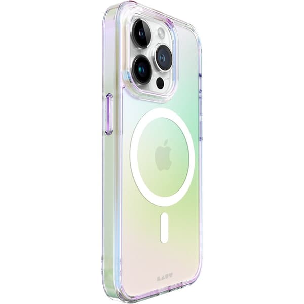 LAUT iPhone 15 Pro Kuori HOLO MagSafe Pearl