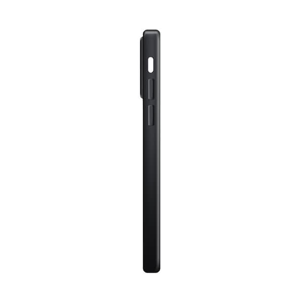 XQISIT iPhone 15 Plus Kuori Silicone Case MagSafe Musta