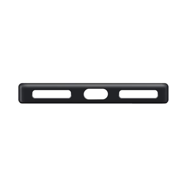 XQISIT iPhone 15 Plus Kuori Silicone Case Musta