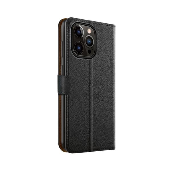 XQISIT iPhone 15 Pro Max Fodral Slim Wallet Selection Svart