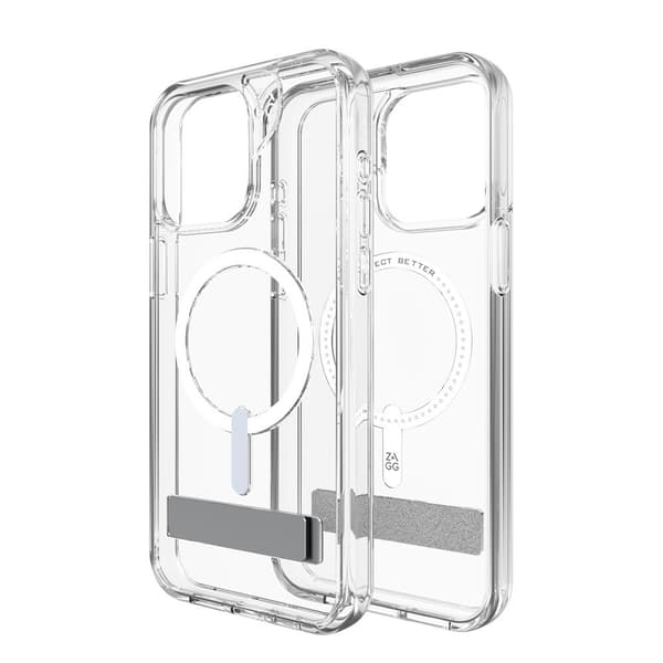 ZAGG iPhone 15 Pro Max Deksel Crystal Palace Snap Kickstand Clear