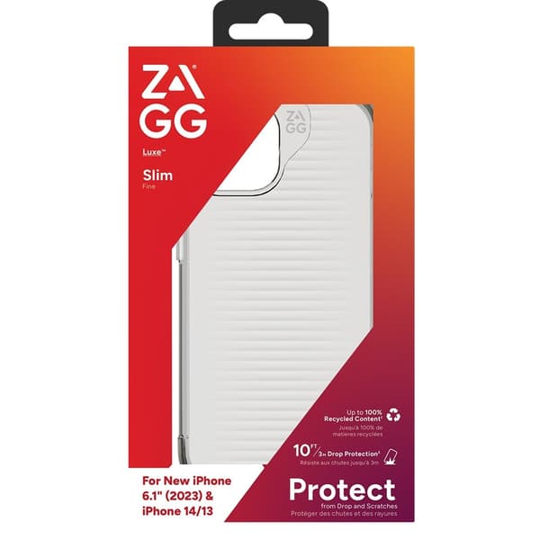 ZAGG iPhone 13/iPhone 14/iPhone 15 Deksel Luxe Transparent Klar