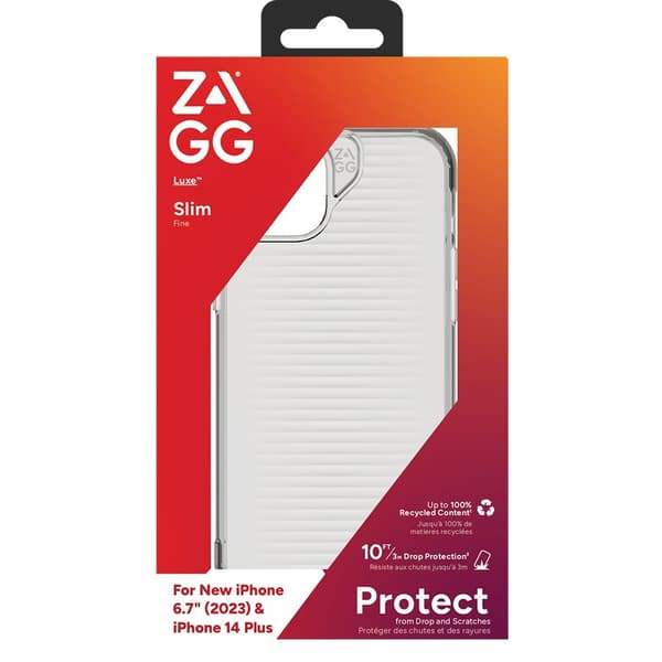 ZAGG iPhone 14 Plus/iPhone 15 Plus Skal Luxe Transparent Klar