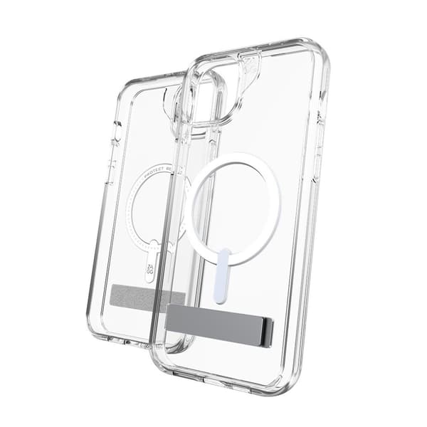 ZAGG iPhone 14 Plus/iPhone 15 Plus Kuori Crystal Palace Snap Kickstand Clear