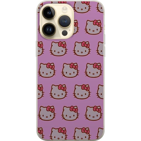 Apple iPhone 15 Pro Max Gjennomsiktig deksel Hello Kitty