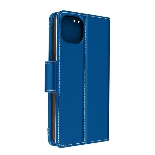 Fodral för iPhone 13 Mini Plånbok Flerfack Videostöd Blå