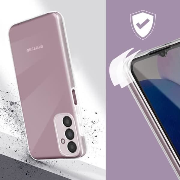 360° fodral kompatibelt med Samsung Galaxy A14 4G, 5G Transparent fodral