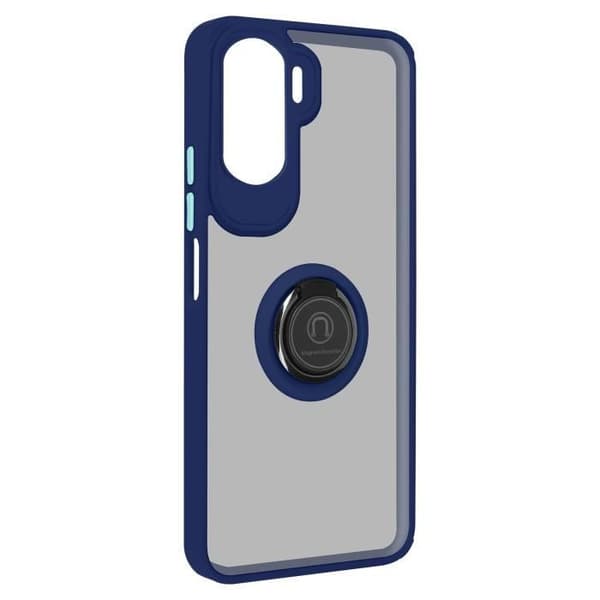 Fodral till Honor 90 Lite - AVIZAR - Ringrip - Metallring - Videostöd - Blå