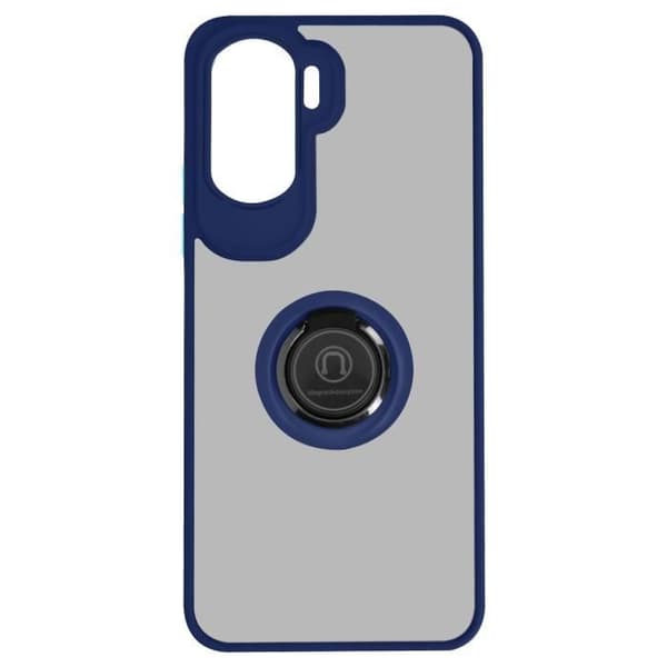 Fodral till Honor 90 Lite - AVIZAR - Ringrip - Metallring - Videostöd - Blå