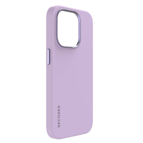 Decoded iPhone 15 Pro Cover Silicone Backcover Lavendel